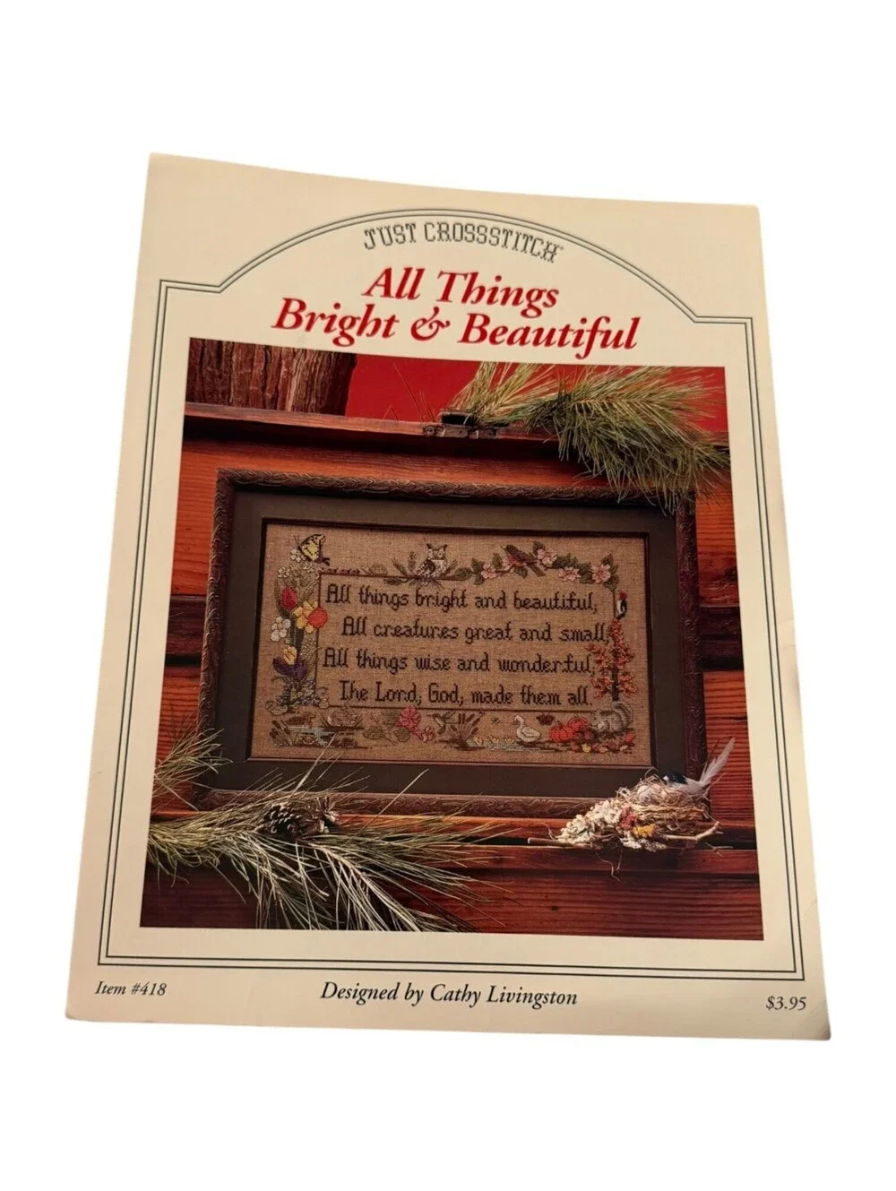 Just CrossStitch All Things Bright & Beautiful Cross Stitch Pattern Book